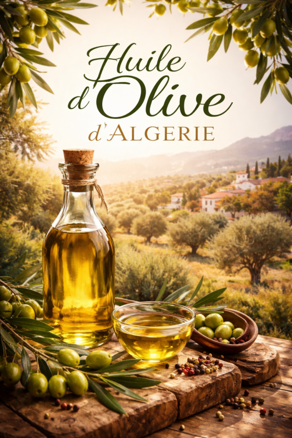 Huile d'olive d'Algérie ensoleillée Huiles d'olive